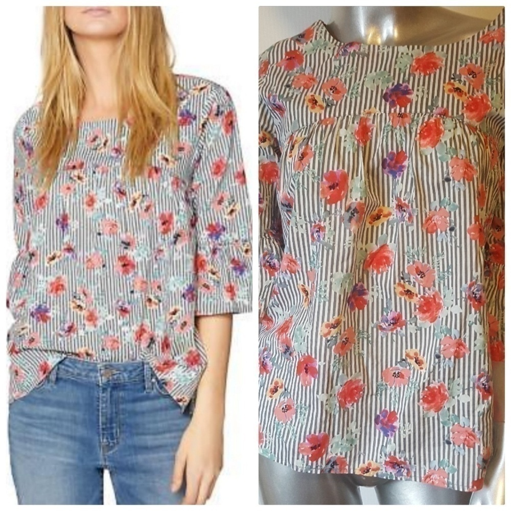 SANCTUARY Garden Party Floral Print Top Size Small